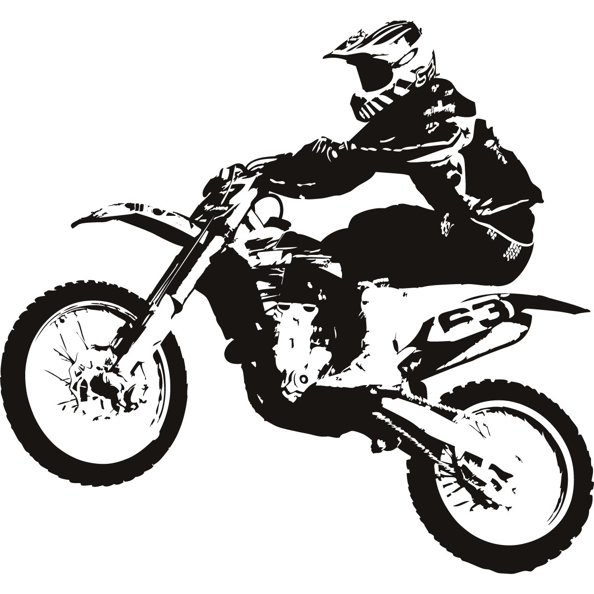 1200x1200 Cartoon Dirt Bike Drawing