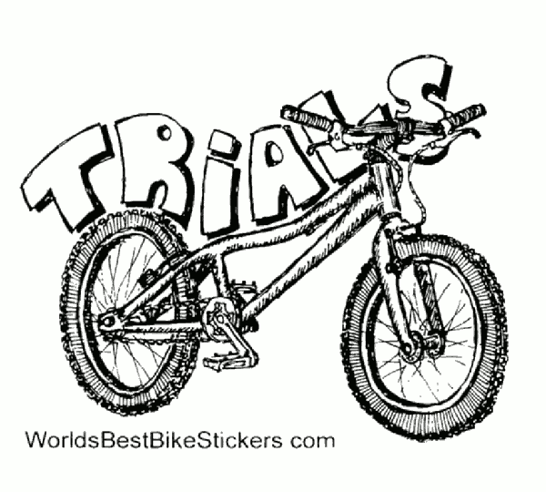 600x540 Trials Bike Sticker Worlds Best Bike Stickers