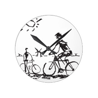 324x324 Bicycle Wall Clocks Zazzle