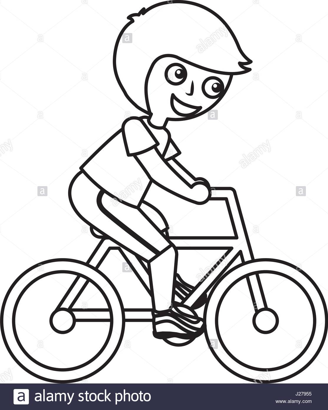 1113x1390 Little Kid Riding Bicycle Stock Vector Art Amp Illustration, Vector