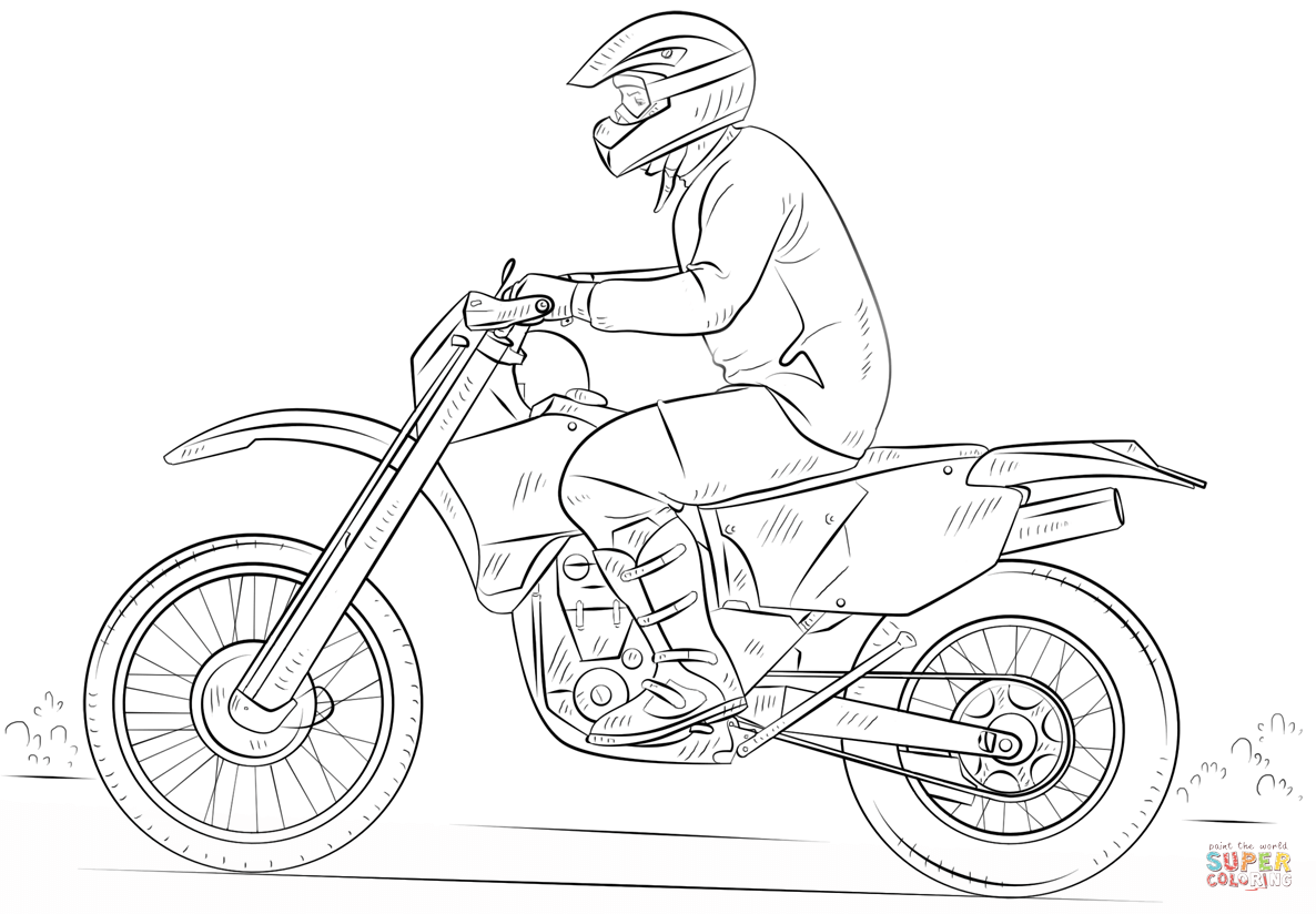 1186x824 Dirt Bike Coloring Page Free Printable Coloring Pages