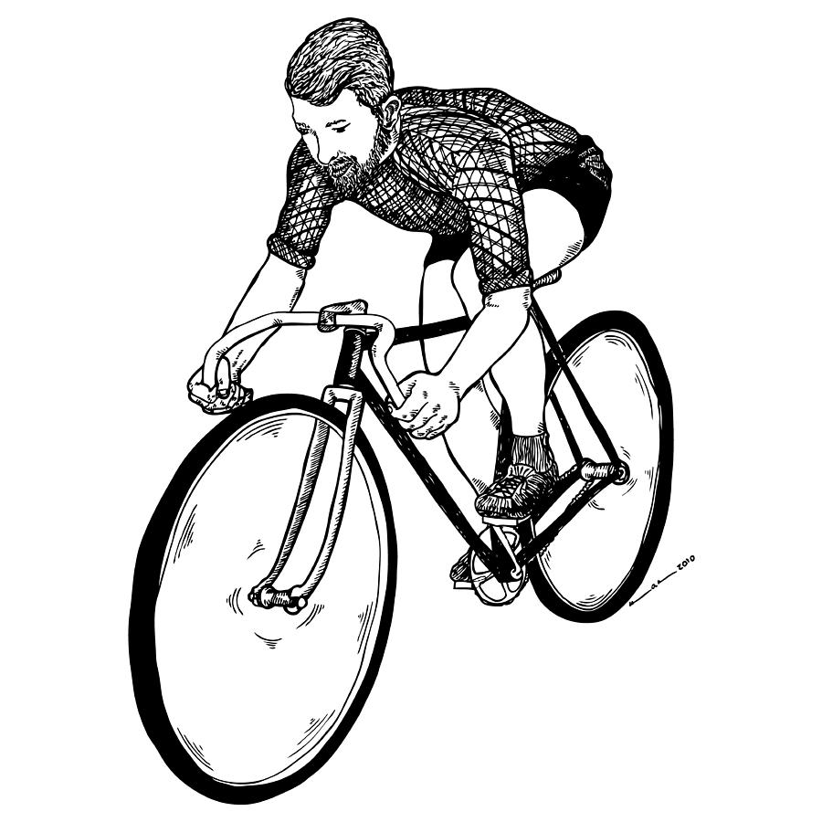 900x900 Cyclist Drawings