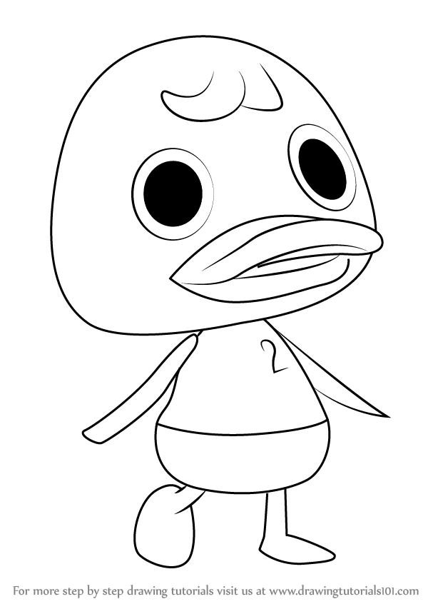 600x846 Learn How To Draw Bill From Animal Crossing (Animal Crossing) Step