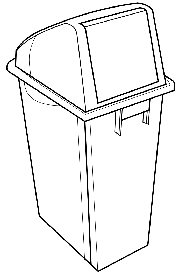 745x1053 Recycling Bin Template By Spiderlily Studio