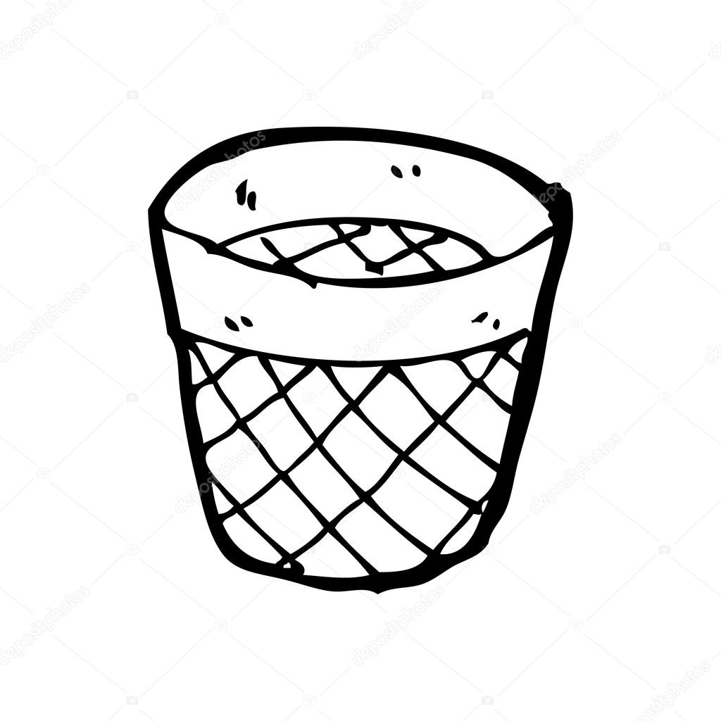 1024x1024 Waste Paper Bin Cartoon Stock Vector Lineartestpilot