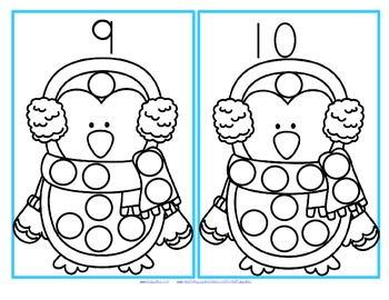 350x270 Penguins Counting To 15 Interactive Activity Using Bingo Dot Markers