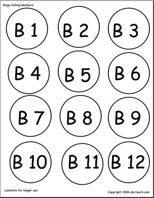 304x392 Bingo Cards Numbers 1 75 (Call Chips) Abcteach
