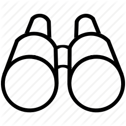 256x256 Binoculars, Explore, Explorer, Find, Locate, Research, Search