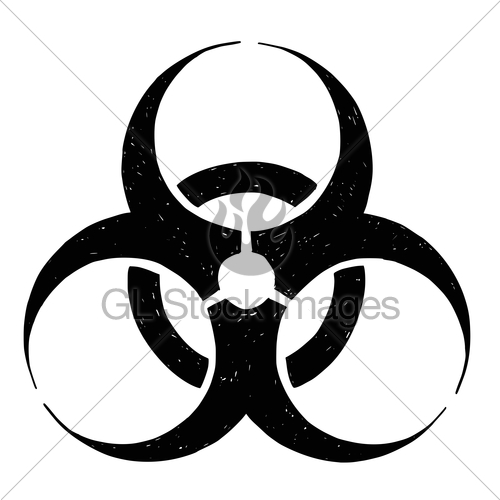 500x500 Biohazard Symbol Vector Drawing Gl Stock Images