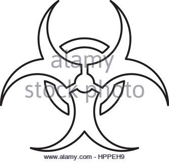 334x320 Biohazard Symbol Vector Sign Stock Photo 81078328