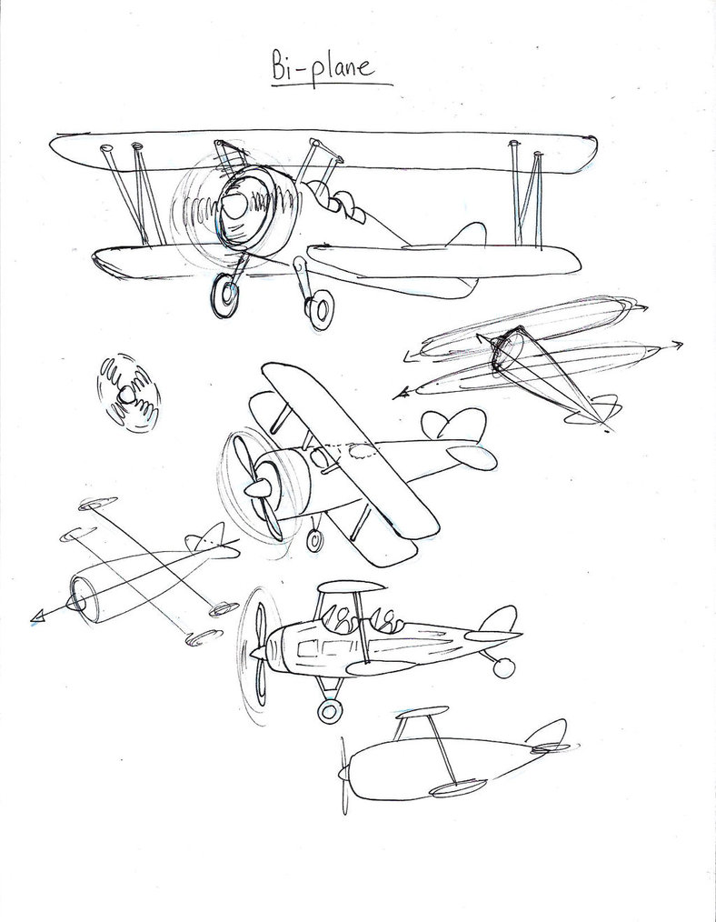 788x1014 Draw A Biplane By Diana Huang
