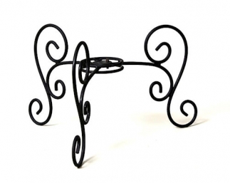 323x257 Metal Scroll Bird Bath Stand