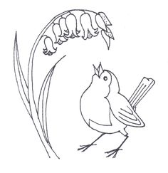 236x243 Bird Bath Coloring Sheet Coloring Bird, Embroidery