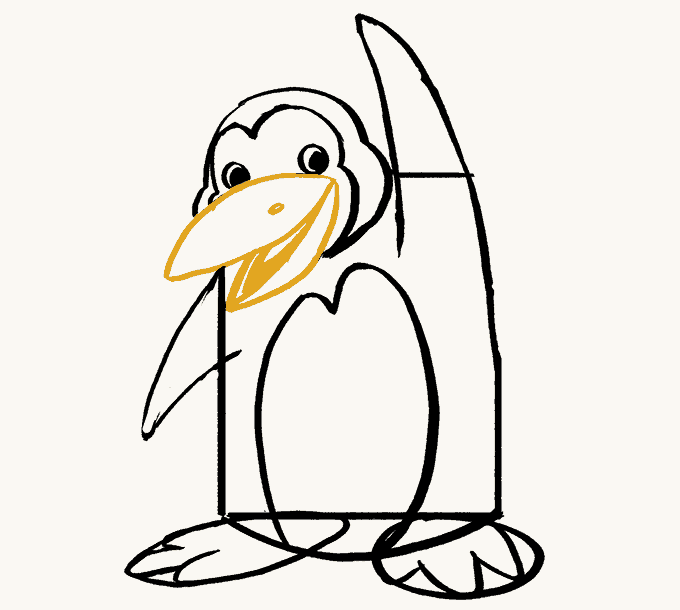 680x610 How To Draw A Cartoon Penguin In A Few Easy Steps Easy Drawing