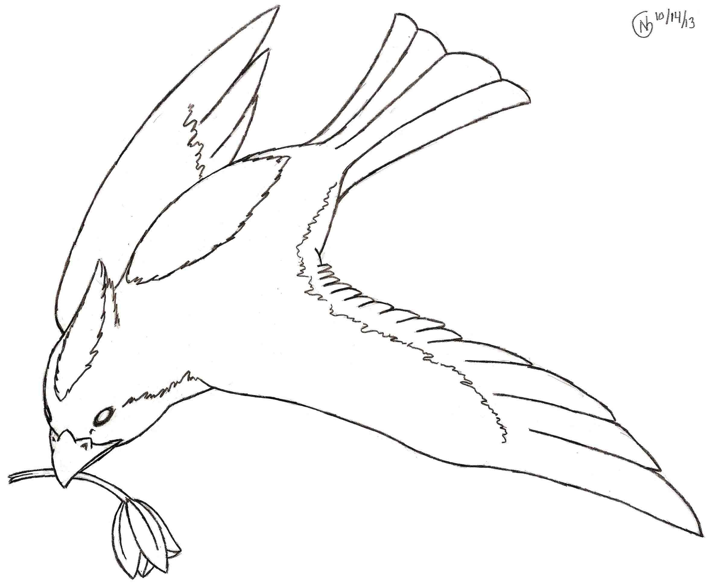 2357x1945 Drawing Of A Flying Bird