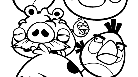 570x320 Angry Birds Drawing Book Free Printable Angry Bird Coloring Pages