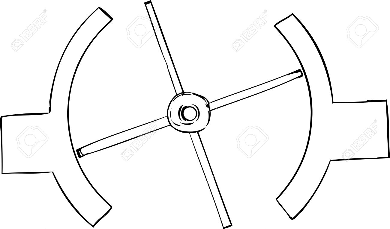 1300x765 Illustration Outline Of Birds Eye View Of Revolving Door Royalty