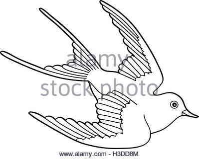 399x320 Bird Nature Fly Martlet Stock Photo, Royalty Free Image 4105904