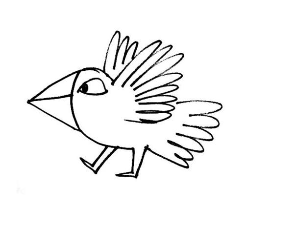 600x467 Cartoon Birds Coloring Pages