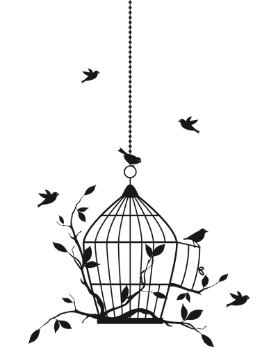 400x500 Siluetas Pajaros