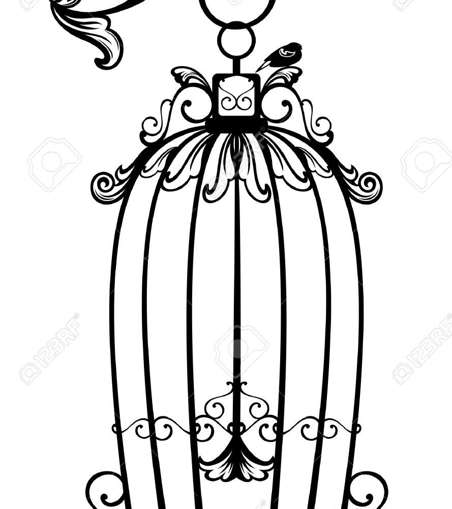 889x1000 Distinctive Stock Photo Vintage Background Together With Birds