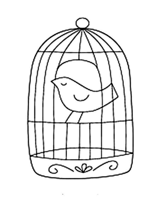 600x828 How To Draw Bird Cage Coloring Pages Best Place To Color