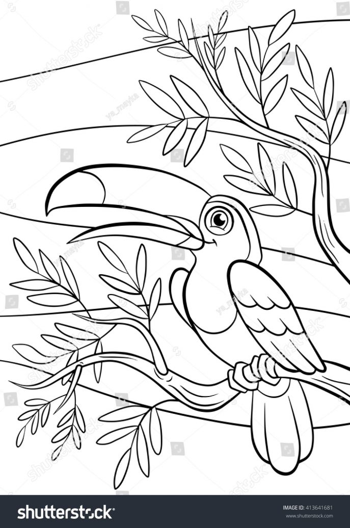 687x1036 Coloring Little Birds Coloring Book Learn Colors With Children