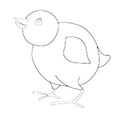 400x384 Baby Bird Coloring Page Bird Outline Drawing Baby Bird Nest