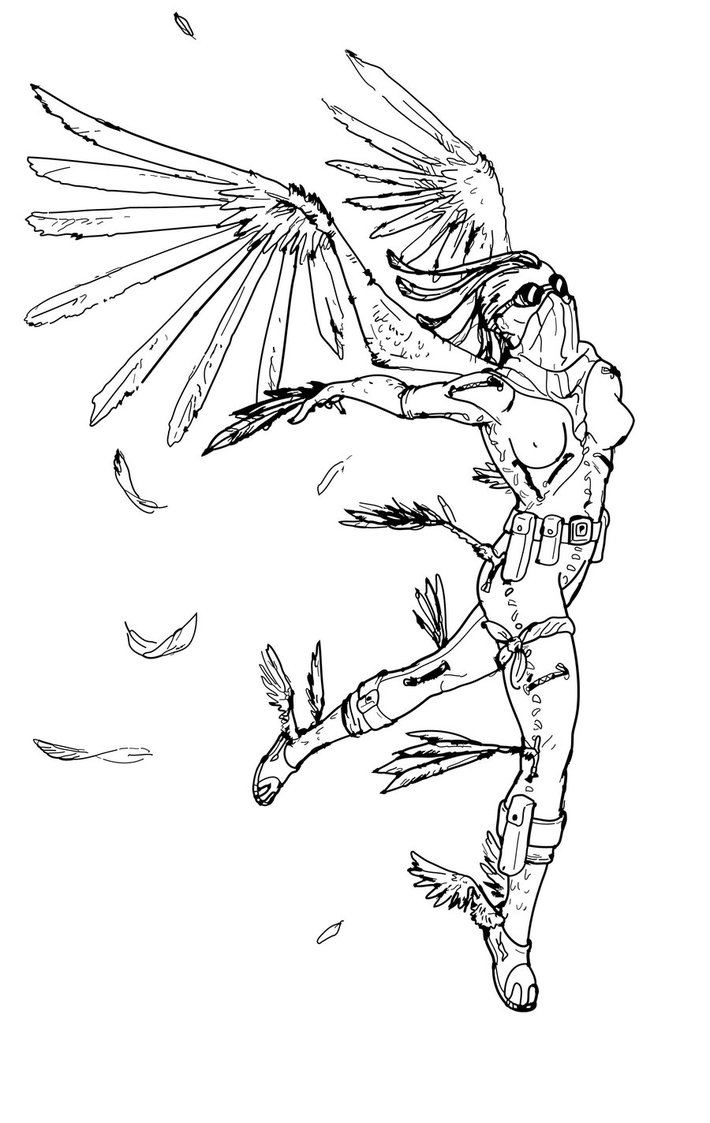 710x1123 Bird Of Paradise Lines By Spencerjoh7