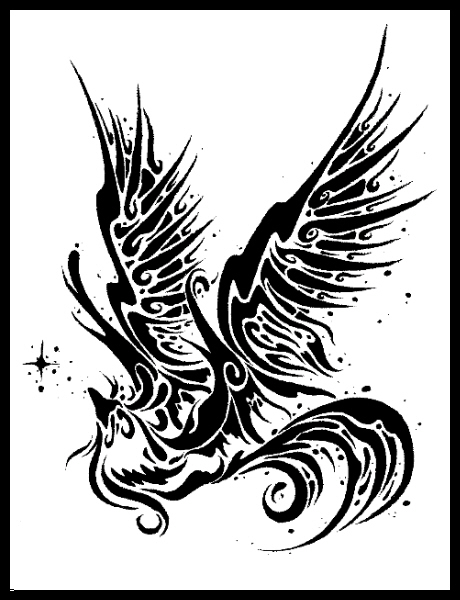 460x600 Flying Rooster By Shadowmehmeh