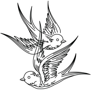 300x298 Light And Shadow Swallows Urban Threads Unique And Awesome