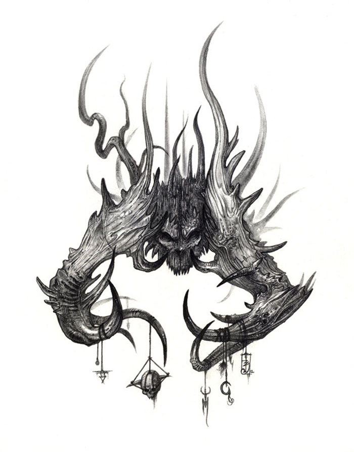 700x893 Shadows And Mist I Draw Mystical Creatures With Graphite Bored