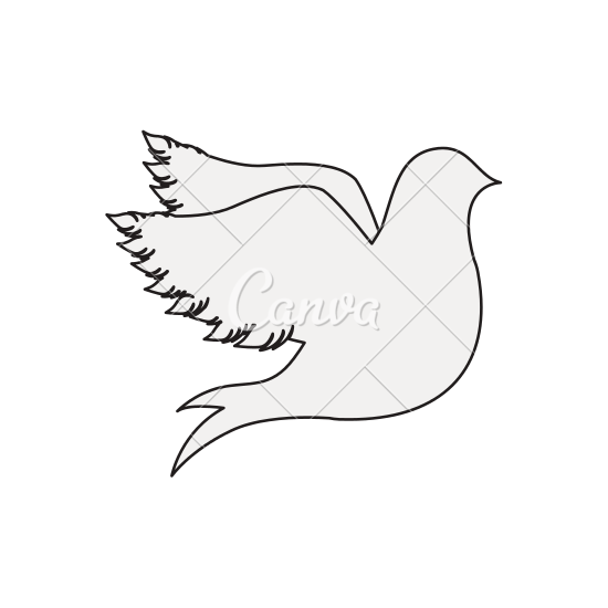 550x550 Silhouette Fly Bird Icon Flat