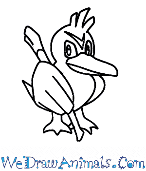 300x350 How To Draw Farfetchd Pokemon