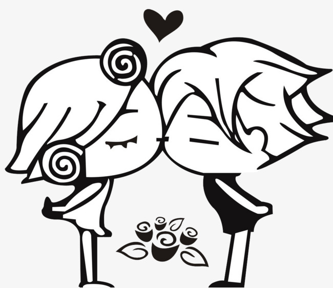 650x562 Stick Figures Of Men And Women Kissing, Creative Stick Figure