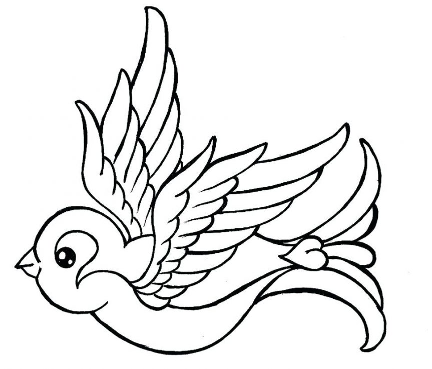 863x737 Sparrow Tattoo Drawings Swallow Designs Old School Outline