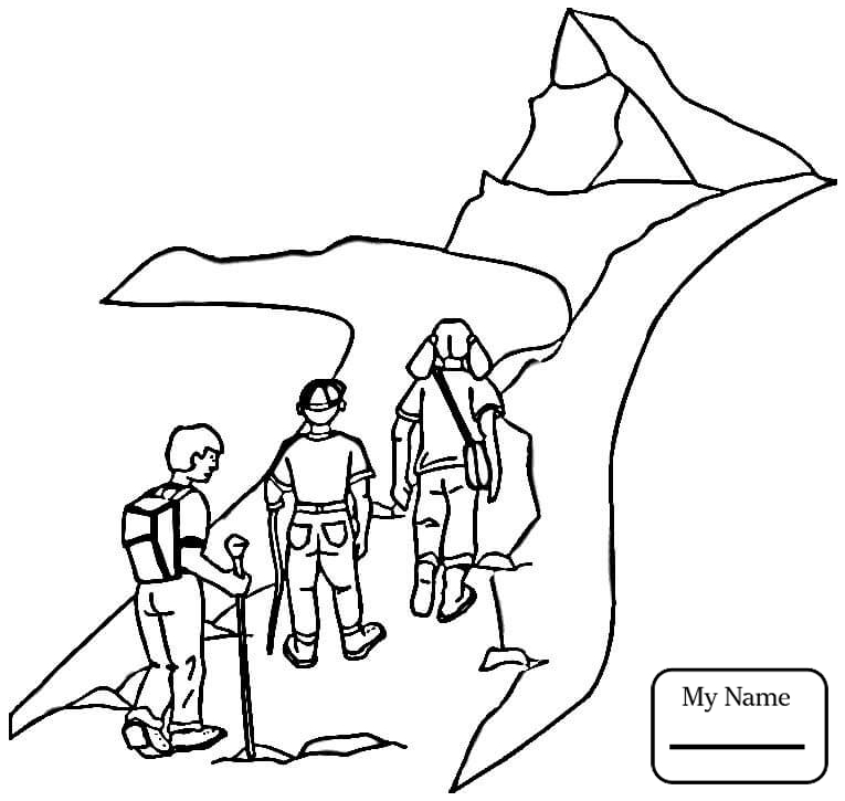 765x725 Activities Bird Watching Hiking Camping Coloring Pages