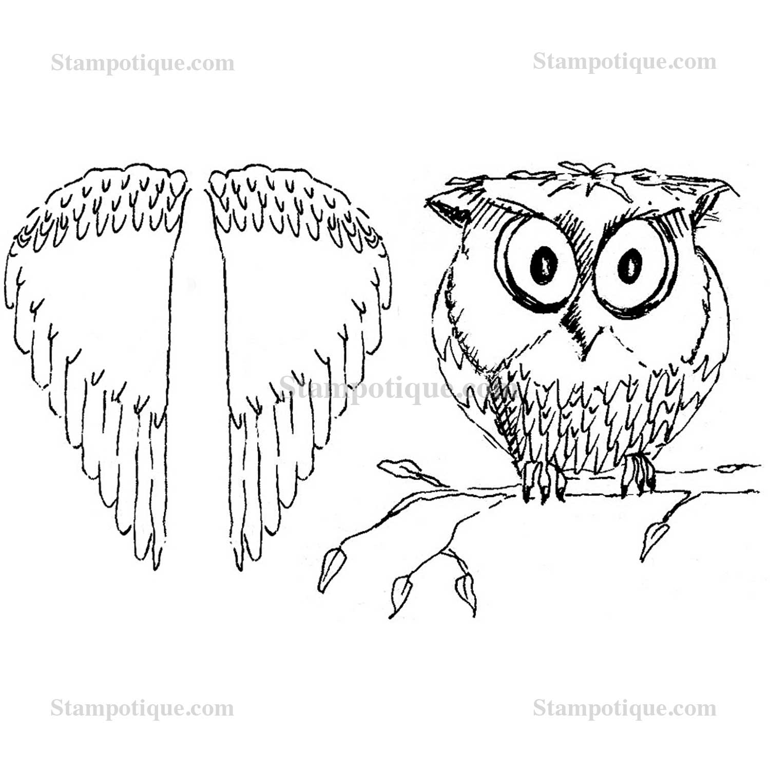 1500x1500 Owl With Wings