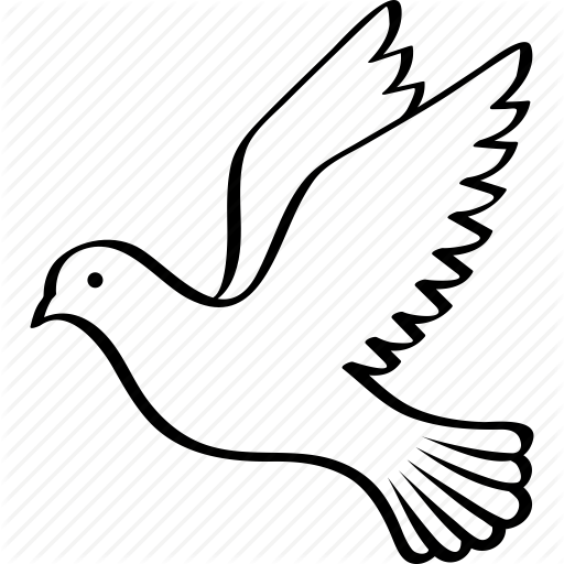 512x512 Bird, Columbidae, Dove, Flying, Peace, Pigeon, Wings Icon Icon