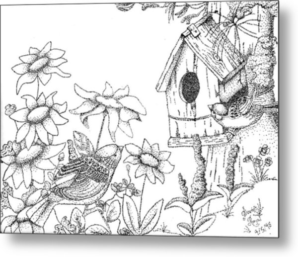 600x517 Bird House Drawing By Scarlett Royal