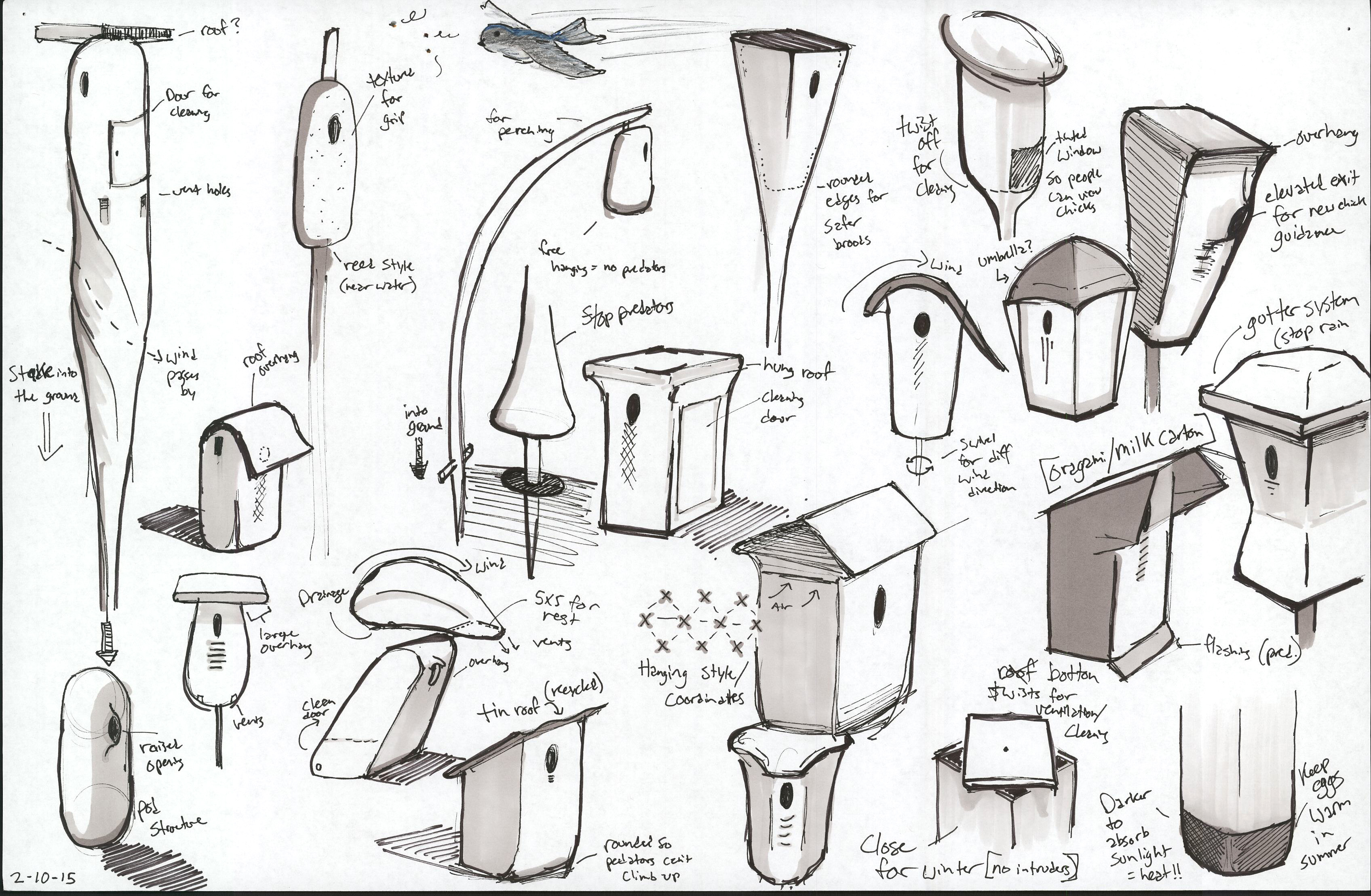 3392x2218 Initial Research + Preliminary Sketches Ian Baker Birdhouse