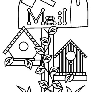 300x300 How To Draw Bird House Coloring Pages Best Place To Color