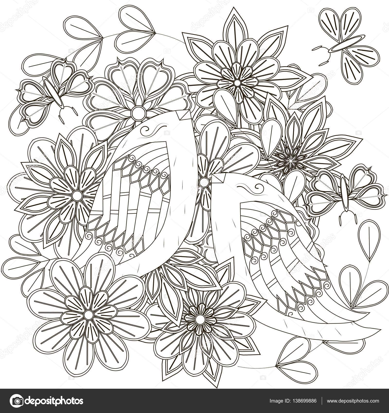 Birds And Flowers Drawing at GetDrawings | Free download