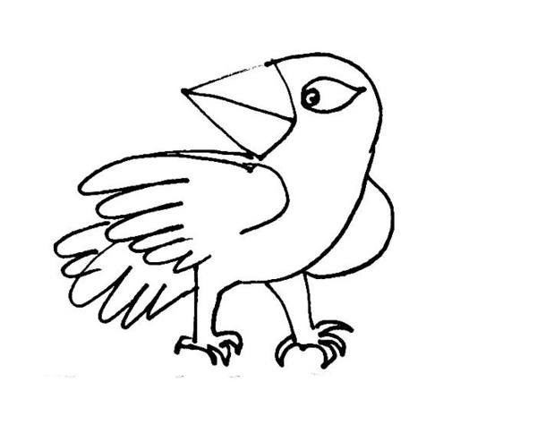 600x474 Cartoon Birds Coloring Pages