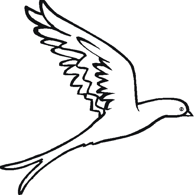 630x630 Flying Bird Coloring Pages