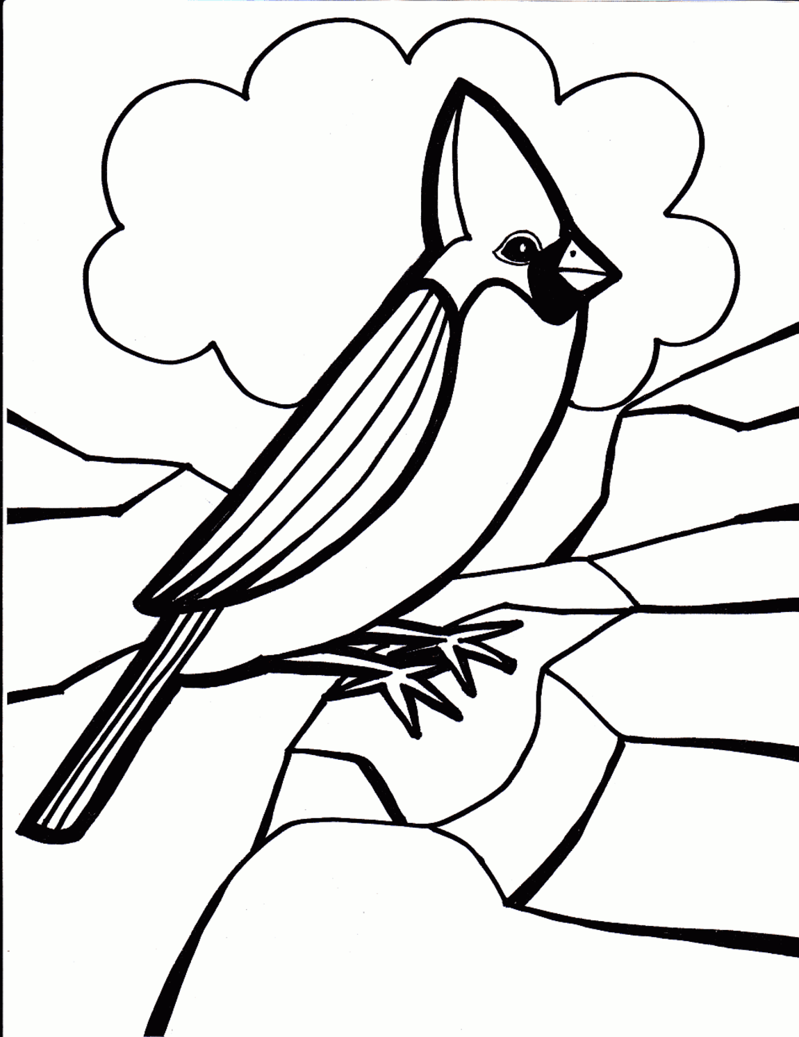 1150x1493 Innovative Coloring Pages Of Birds For Kids Bo