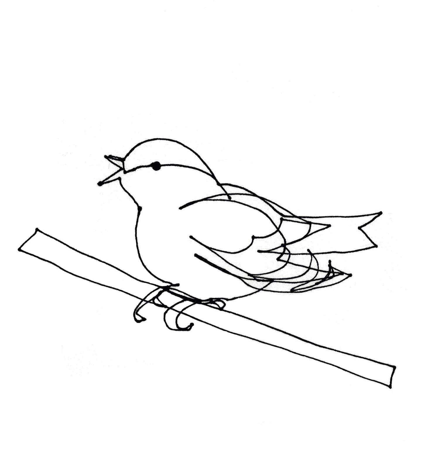 1486x1548 Single Line Drawings Birds Of Pray