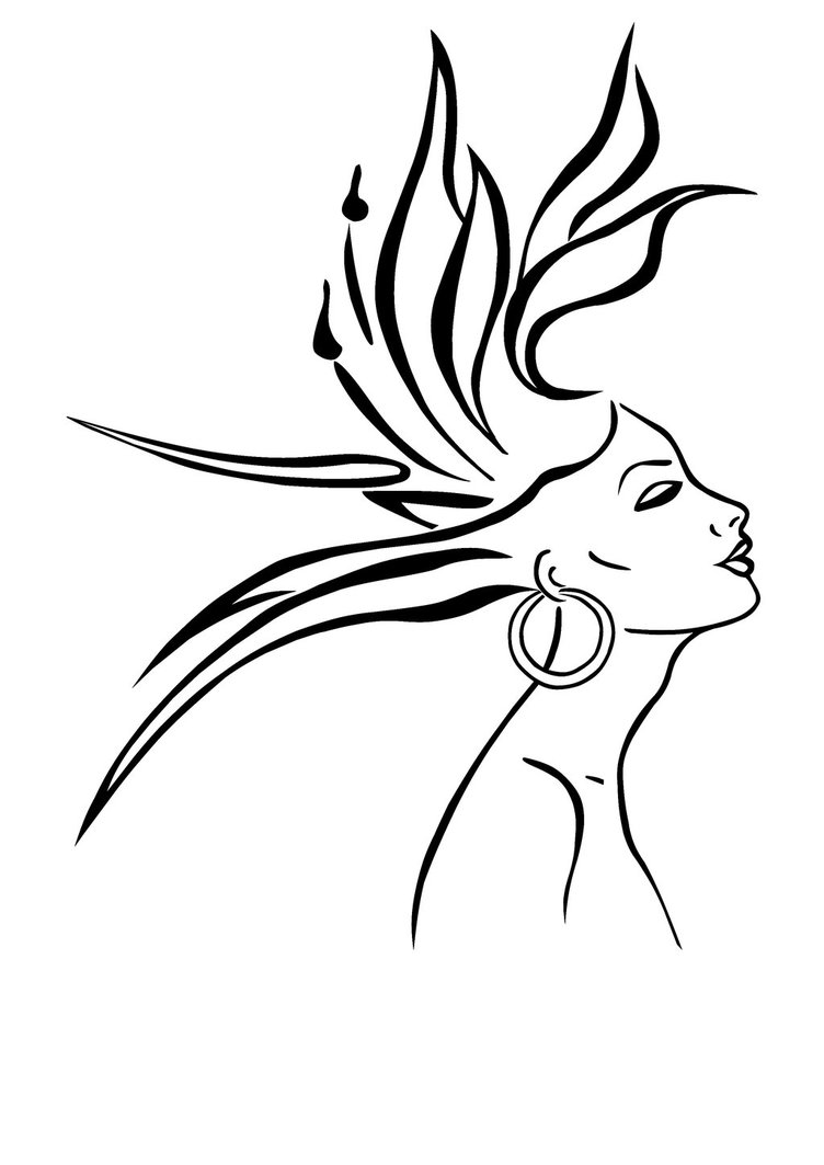 752x1063 Woman As A Bird Paradise Flower By Elro66