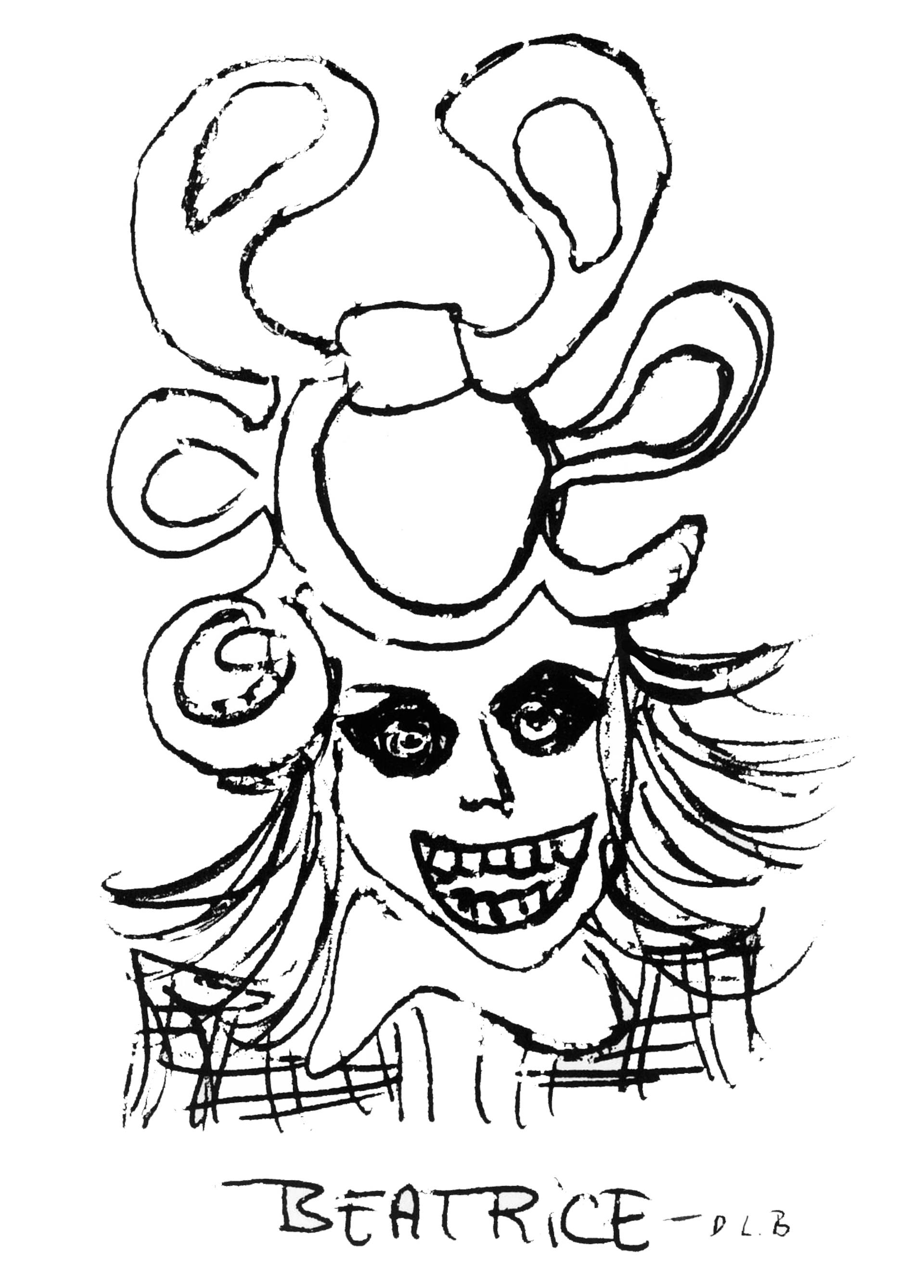 1920x2676 Saatchi Art Beatrice Drawing By Lord Biro