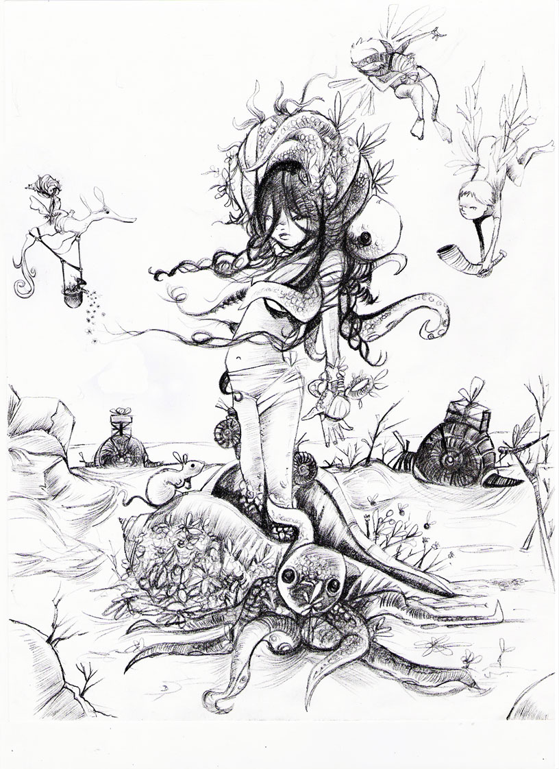 816x1122 The Birth Of Venus Pencils By Seethrou